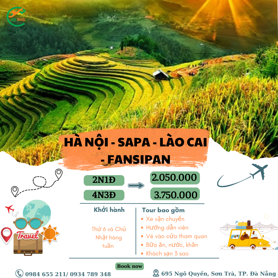 Hà Nội - Lào Cai - Sapa - Fansipan 4 ngày 3 đêm 