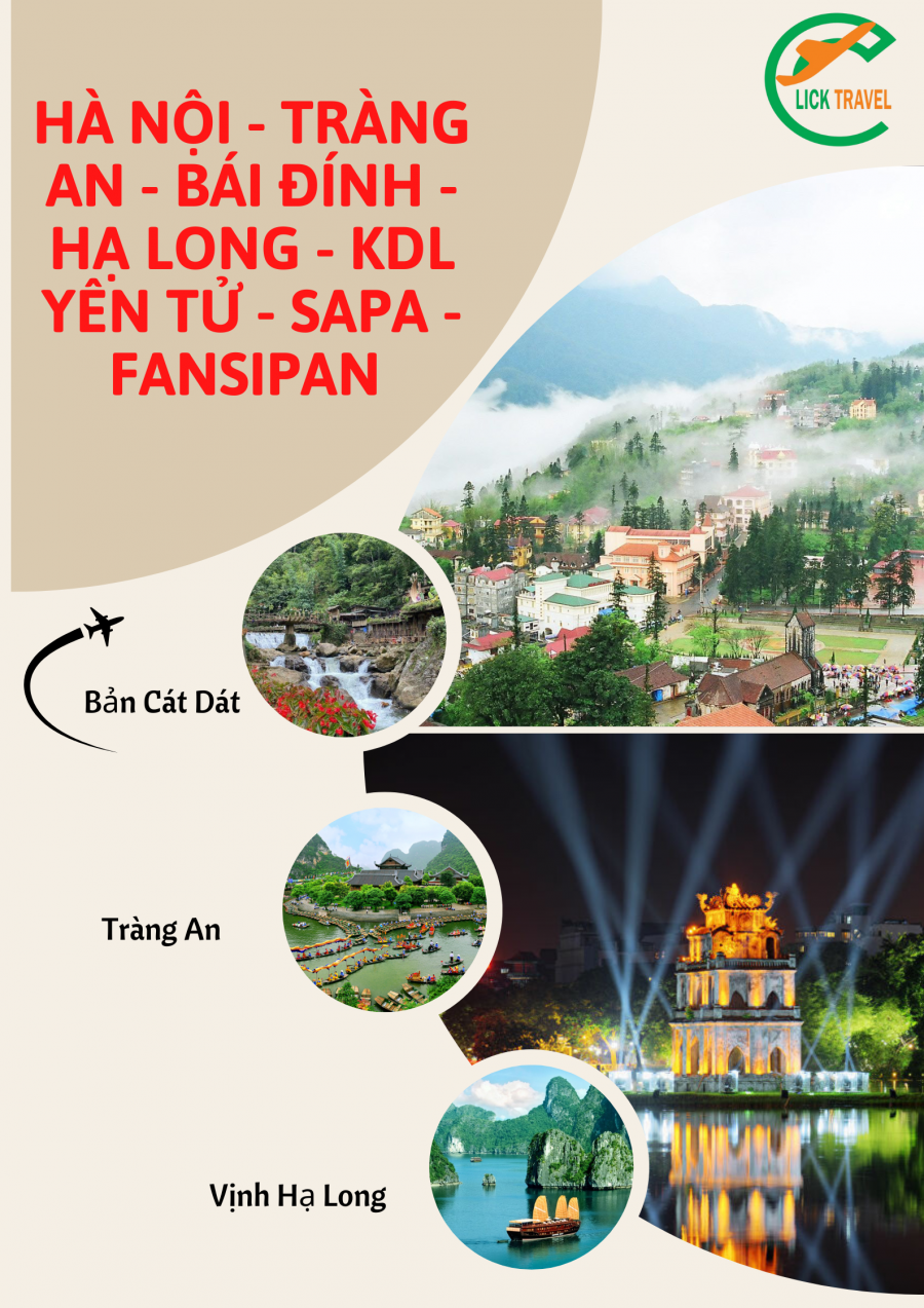 Hà Nội - Tràng An - Bái Đính - Hạ Long - KDL Yên Tử - Sapa - Fansipan 5 ngày 4 đêm 